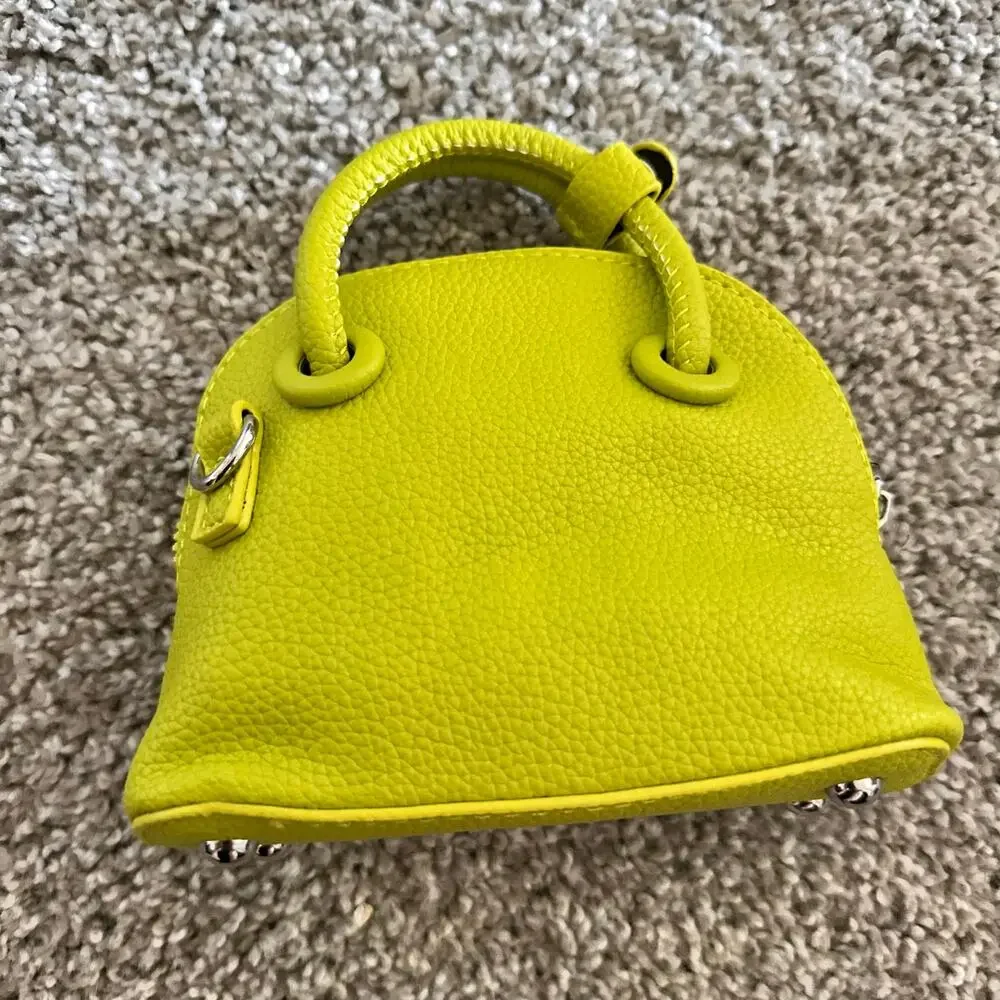 Micro Mini Yellow Green Lime Purse Canvas NEW